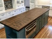 reclaimed wood kitchen island