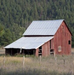 an old barn house